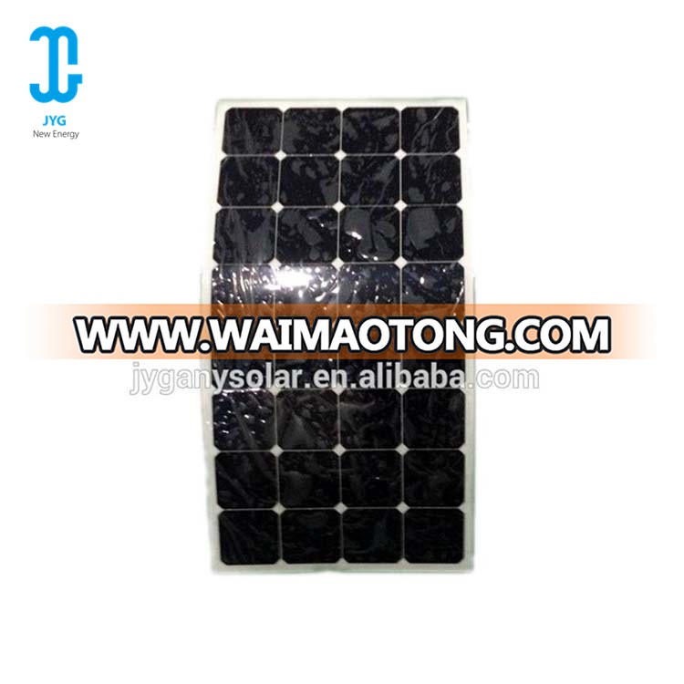 A grade quality mono 12V 100W sun power flexible solar cells panel for car